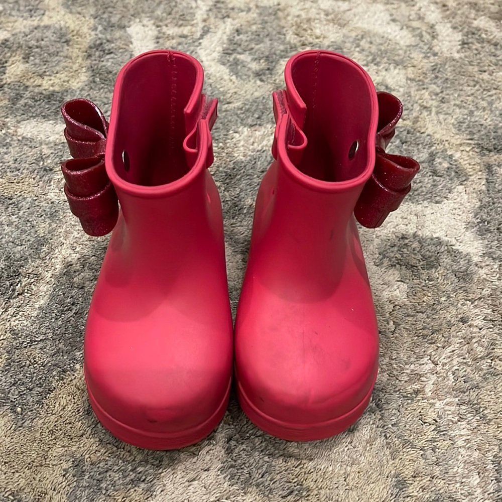 Mini Melissa rain boots size 9
